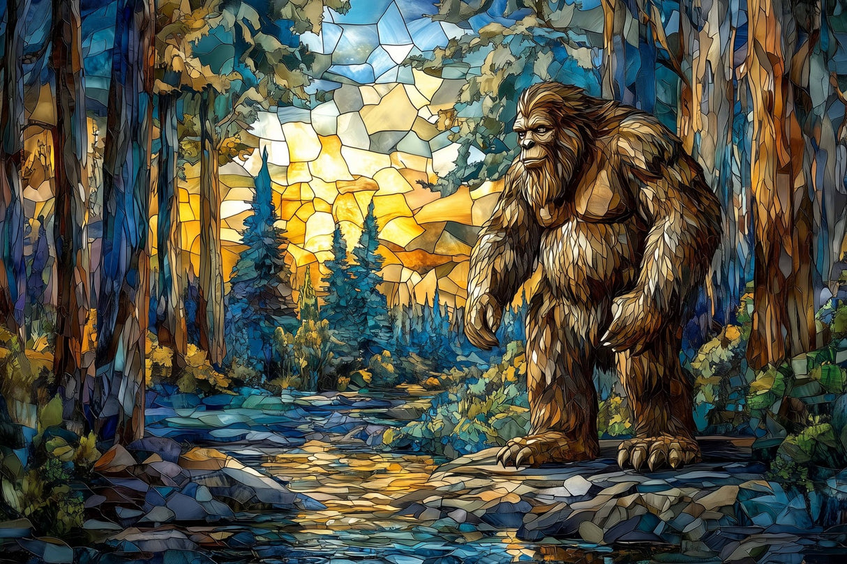 Mosaic Myth Stained Glass 1000 Piece Jigsaw Puzzle | Trippy Puzzle Co - Jigsaw Puzzles - The Puzzle Center