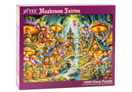 Mushroom Fairies 1000 Piece Jigsaw Puzzle | Vermont Christmas Co - Jigsaw Puzzles - The Puzzle Center