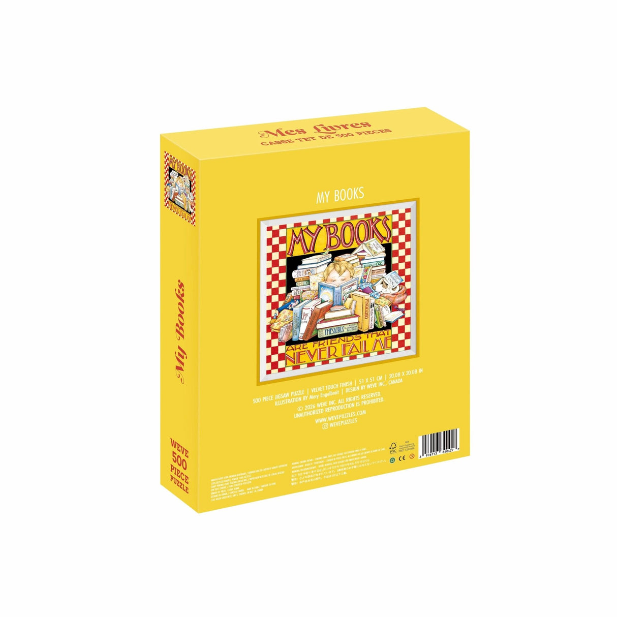 My Books 500 Piece Jigsaw Puzzle | WEVE - Jigsaw Puzzles - The Puzzle Center