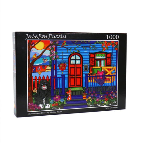My Little Blue House 1000 Piece Jigsaw Puzzle by JaCaRou Puzzles - JaCaRou Puzzles Inc. - Jigsaw Puzzles - The Puzzle Center