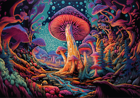 Mystical Mushrooms 1000 Piece Jigsaw Puzzle | Trippy Puzzle Co - Jigsaw Puzzles - The Puzzle Center