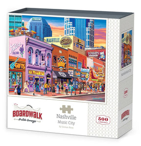 Nashville Music City 500 Piece Jigsaw Puzzle by Boardwalk Puzzle Company - Boardwalk - Jigsaw Puzzles - The Puzzle Center