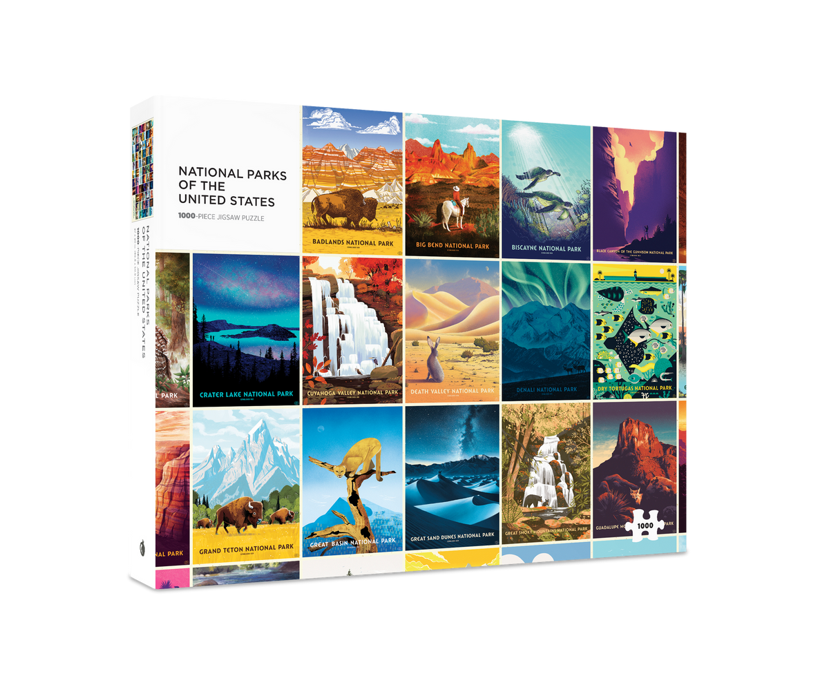 National Parks 1000 Piece Jigsaw Puzzle | Pomegranate - Jigsaw Puzzles - The Puzzle Center