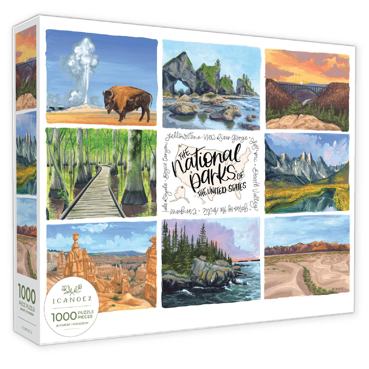 National Parks 4 1000 Piece Jigsaw Puzzle | 1Canoe2 - Jigsaw Puzzles - The Puzzle Center