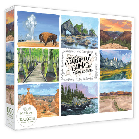National Parks 4 1000 Piece Jigsaw Puzzle | 1Canoe2 - Jigsaw Puzzles - The Puzzle Center
