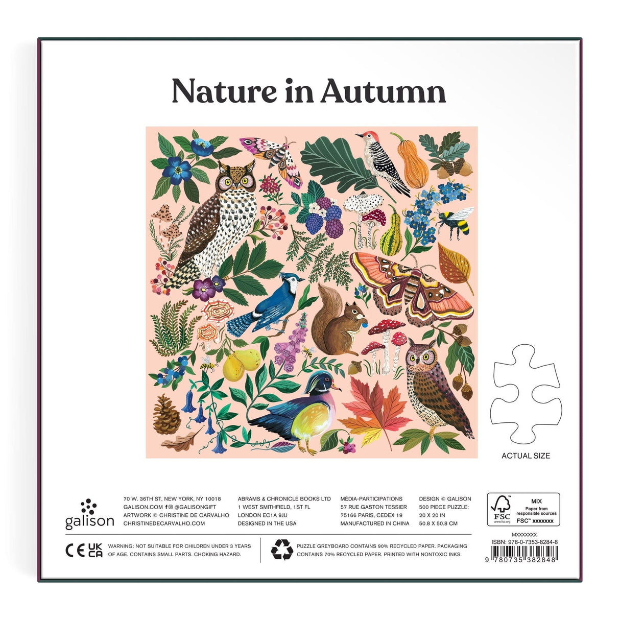 Nature in Autumn 500 Piece Jigsaw Puzzle | Galison