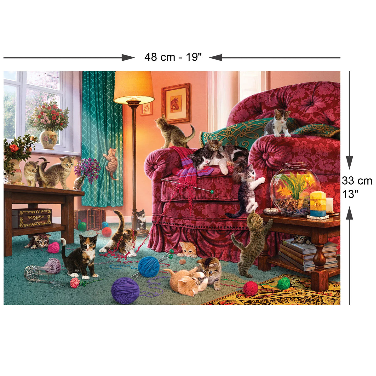 Naughty Kittens 500 Piece Jigsaw Puzzle | Anatolian