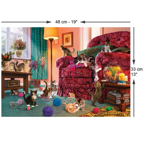 Naughty Kittens 500 Piece Jigsaw Puzzle | Anatolian