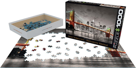 New York City Brooklyn Bridge 1000 Piece Jigsaw Puzzle by Eurographics - Eurographics - Jigsaw Puzzles - The Puzzle Center - 