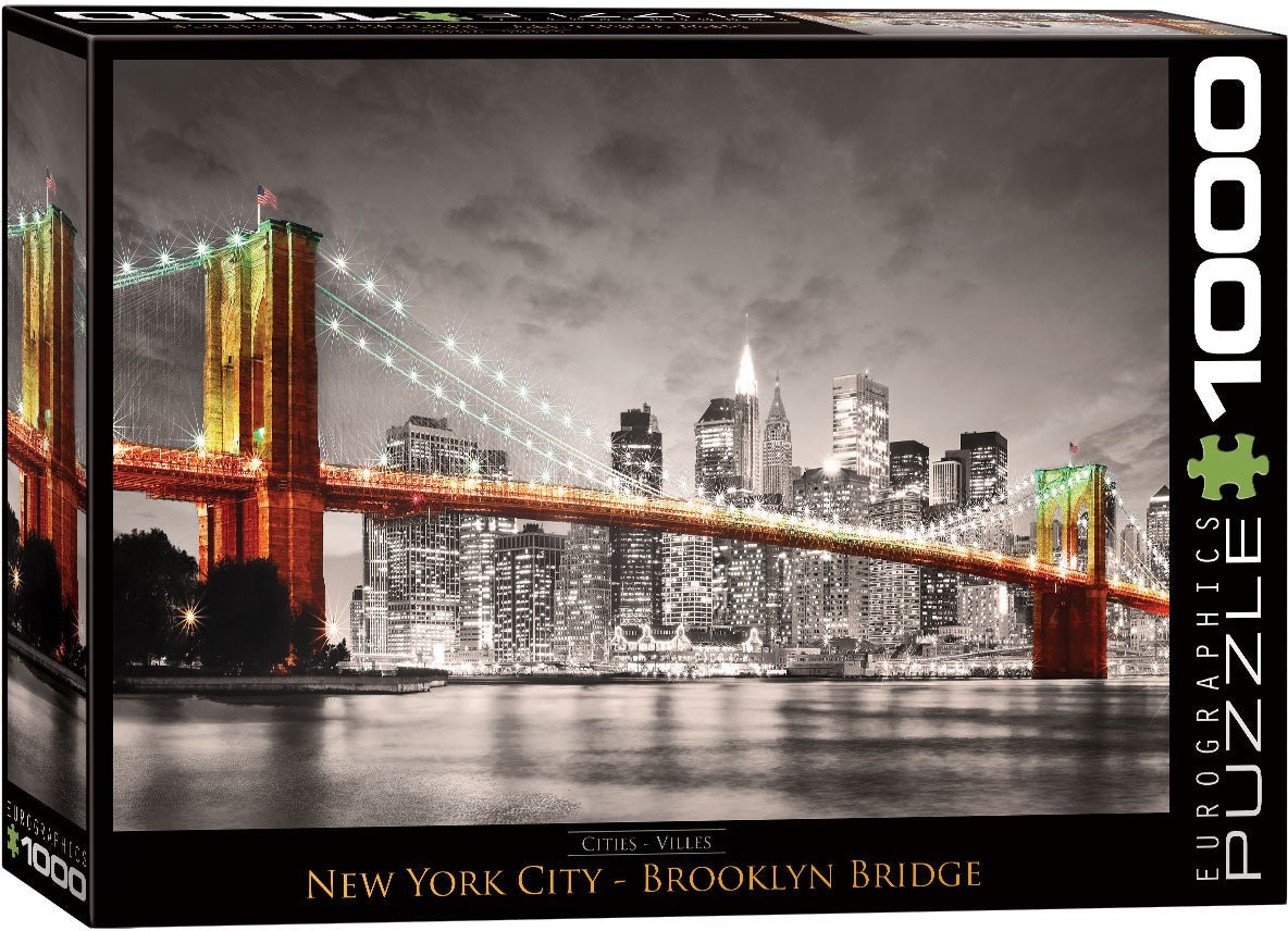 New York City Brooklyn Bridge 1000 Piece Jigsaw Puzzle by Eurographics - Eurographics - Jigsaw Puzzles - The Puzzle Center - 