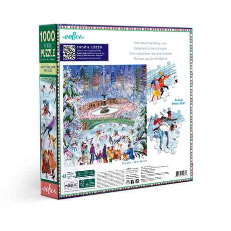 New York City Skaters 1000 Piece Jigsaw Puzzle | eeBoo - Jigsaw Puzzles - The Puzzle Center