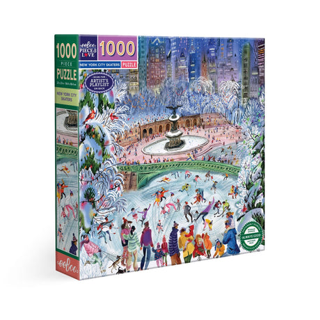 New York City Skaters 1000 Piece Jigsaw Puzzle | eeBoo - Jigsaw Puzzles - The Puzzle Center