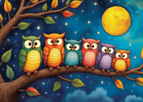 Night Owls Club 1000 Piece Jigsaw Puzzle | Delfy Puzzles - Jigsaw Puzzles - The Puzzle Center
