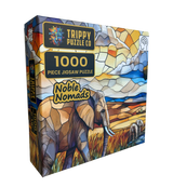 Noble Nomads Stained Glass 1000 Piece Jigsaw Puzzle | Trippy Puzzle Co - Jigsaw Puzzles - The Puzzle Center