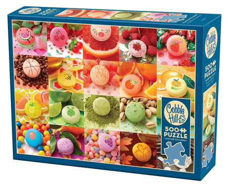 Nom Nom Macarons 500 Piece Jigsaw Puzzle | Cobble Hill - Jigsaw Puzzles - The Puzzle Center