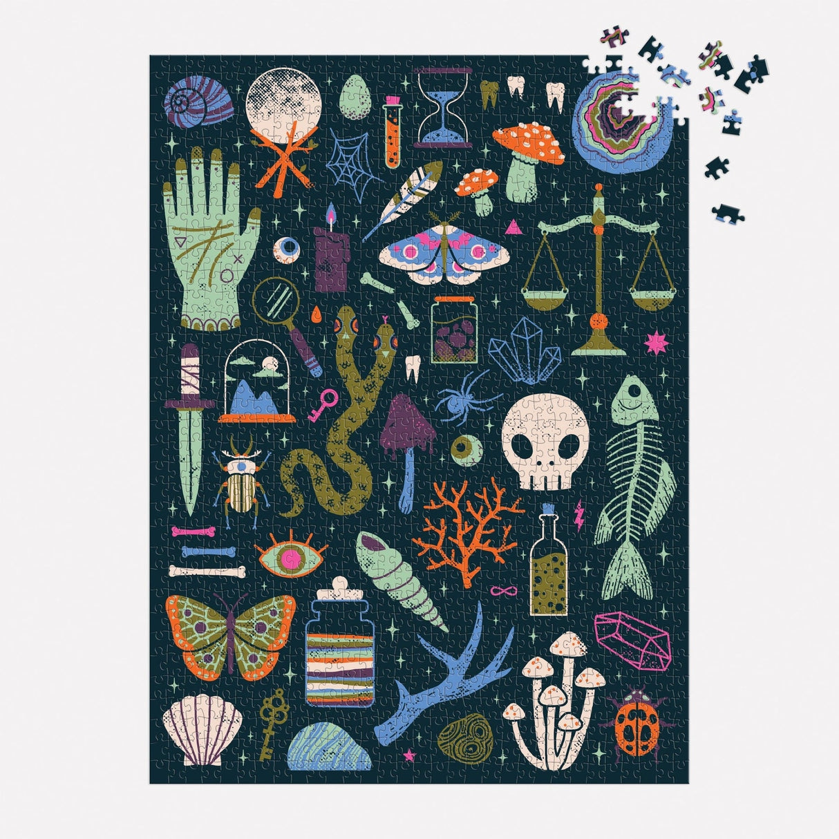 Occult and Curious 1000 Piece Glow in the Dark Puzzle | Galison