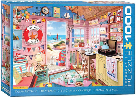 Ocean Cottage by Ray Powers 1000 Piece Jigsaw Puzzle by Eurographics - Eurographics - Jigsaw Puzzles - The Puzzle Center