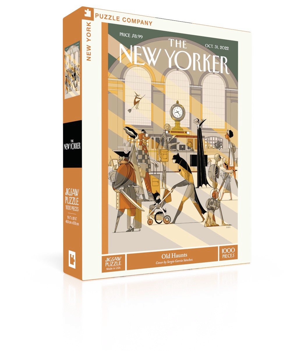 Old Haunts puzzle box by New York Puzzle Co.