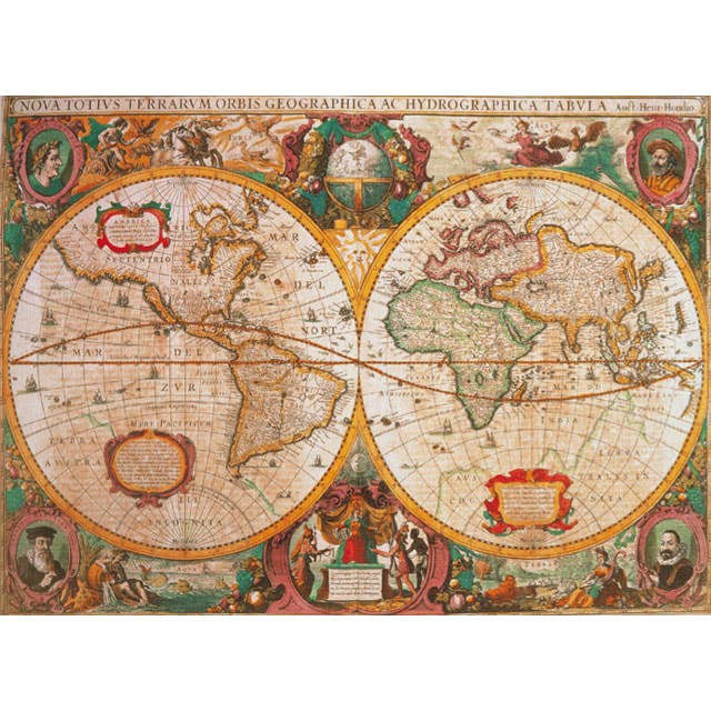Old Map 1000 Piece Jigsaw Puzzle by Clementoni - Clementoni - Jigsaw Puzzles - The Puzzle Center - 