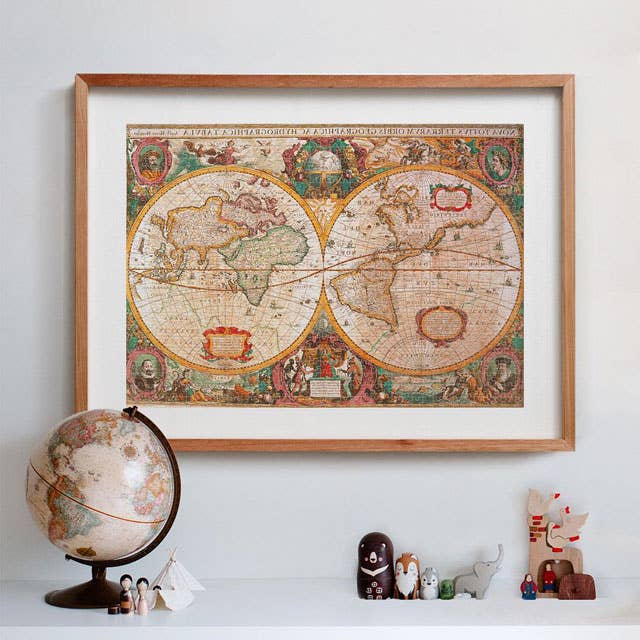 Old Map 1000 Piece Jigsaw Puzzle by Clementoni - Clementoni - Jigsaw Puzzles - The Puzzle Center - 