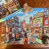 Old Western Town 500 Piece Jigsaw Puzzle by Springbok Puzzles - Springbok Puzzles - Jigsaw Puzzles - The Puzzle Center