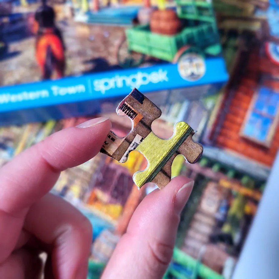 Old Western Town 500 Piece Jigsaw Puzzle by Springbok Puzzles - Springbok Puzzles - Jigsaw Puzzles - The Puzzle Center