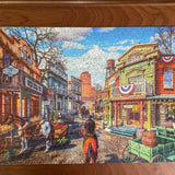 Old Western Town 500 Piece Jigsaw Puzzle by Springbok Puzzles - Springbok Puzzles - Jigsaw Puzzles - The Puzzle Center
