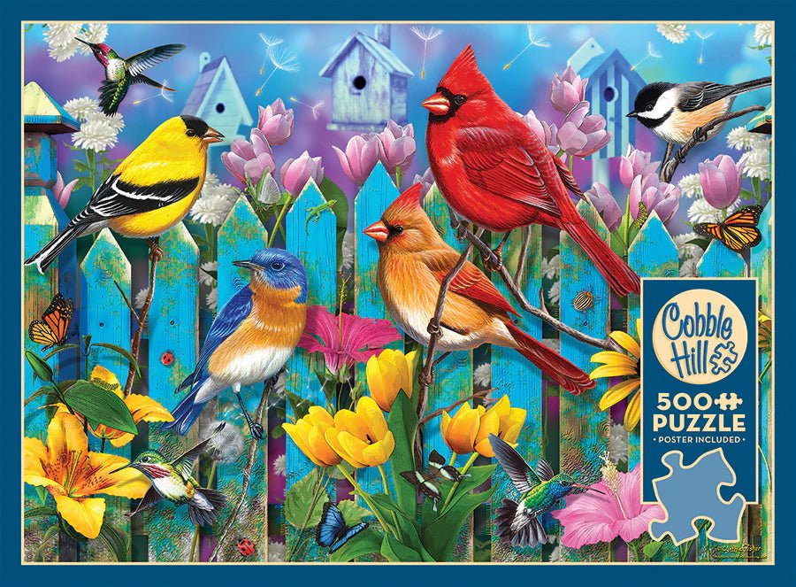 On the Fence 500 Piece Puzzle by Cobble Hill Puzzles - Cobble Hill Puzzles - Jigsaw Puzzles - The Puzzle Center