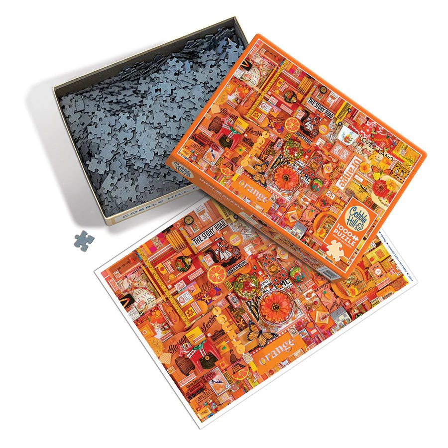 Orange 1000 Piece Puzzle by Cobble Hill Puzzles - Cobble Hill Puzzles - Jigsaw Puzzles - The Puzzle Center