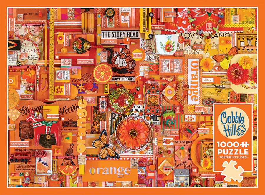 Orange 1000 Piece Puzzle by Cobble Hill Puzzles - Cobble Hill Puzzles - Jigsaw Puzzles - The Puzzle Center