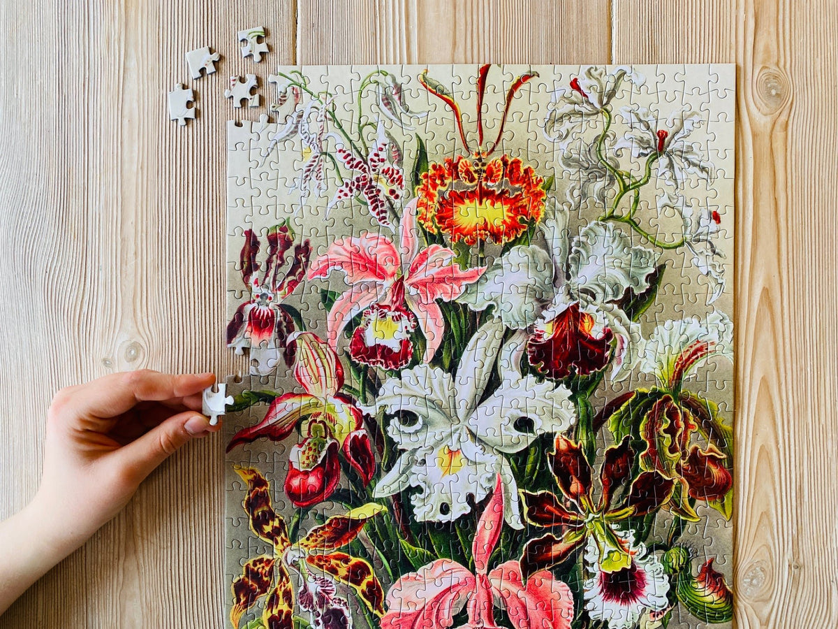 Orchids 500 Piece Jigsaw Puzzle | Penny Puzzle - Jigsaw Puzzles - The Puzzle Center