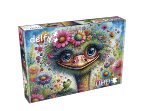 Ostrich And Friend 1000 Piece Jigsaw Puzzle | Delfy Puzzles - Jigsaw Puzzles - The Puzzle Center
