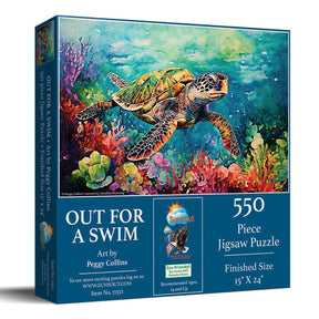 Out for a Swim 550 Piece Jigsaw Puzzle by SunsOut Puzzles - SunsOut - Jigsaw Puzzles - The Puzzle Center