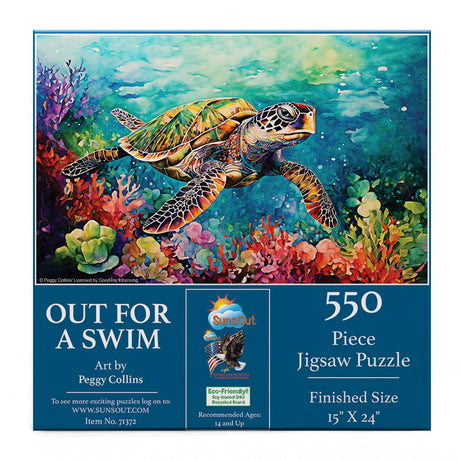 Out for a Swim 550 Piece Jigsaw Puzzle by SunsOut Puzzles - SunsOut - Jigsaw Puzzles - The Puzzle Center