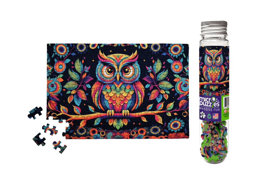 Owl 150 Piece Mini Jigsaw Puzzle | MicroPuzzles - Mini Jigsaw Puzzles - The Puzzle Center