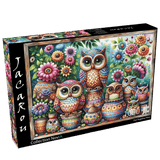Owl Together Now 1000 Piece Jigsaw Puzzle by JaCaRou Puzzles - Jigsaw Puzzles - The Puzzle Center