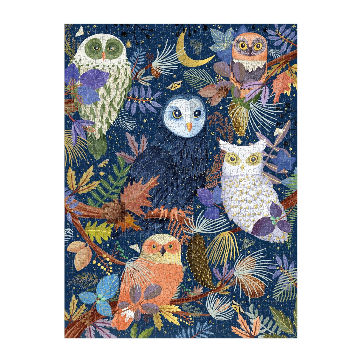 Owls At Dawn 1000 Piece Foil Jigsaw Puzzle | Galison