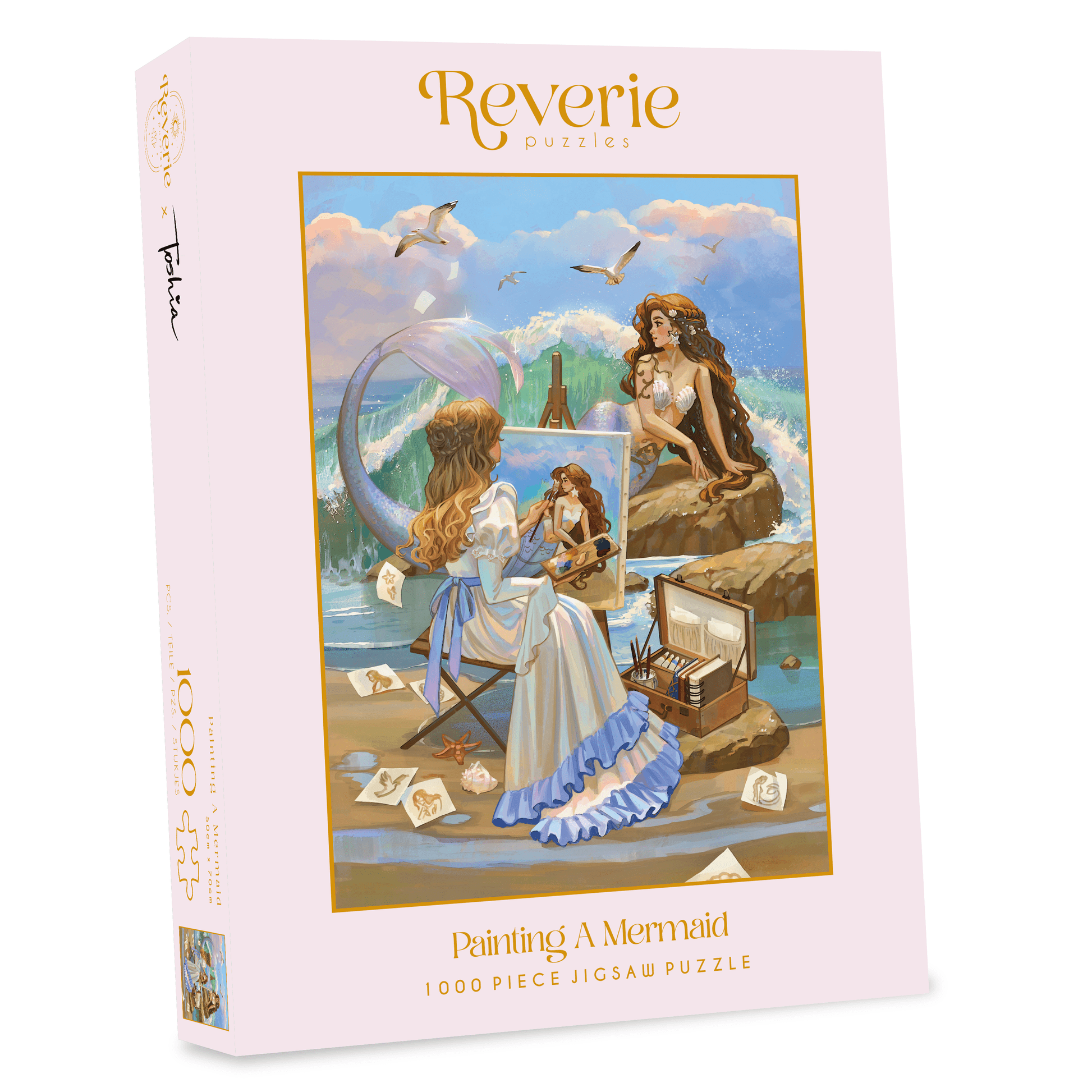 Reverie Puzzles Painting A Mermaid 1000pcs – The Puzzle Center Reverie Puzzles Painting A Mermaid 1000pcs – The Puzzle Center