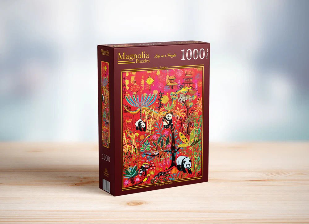 Pandas 1000 Piece Jigsaw Puzzle | Magnolia Puzzles - Magnolia - Jigsaw Puzzles - The Puzzle Center
