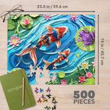 Paper Koi 500 Piece Jigsaw Puzzle | Springbok Puzzles