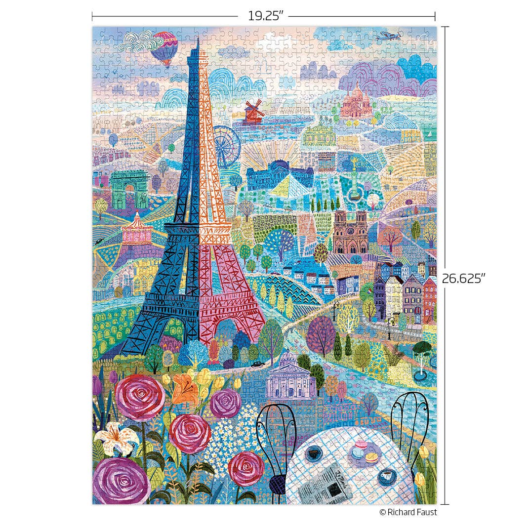 Paris 1000 Piece Jigsaw Puzzle | WerkShoppe - Jigsaw Puzzles - The Puzzle Center