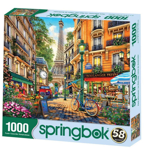 Paris Afternoon 1000 Piece Jigsaw Puzzle by Springbok Puzzles - A Stroll Through Paris - Springbok Puzzles - Jigsaw Puzzles - The Puzzle Center - 