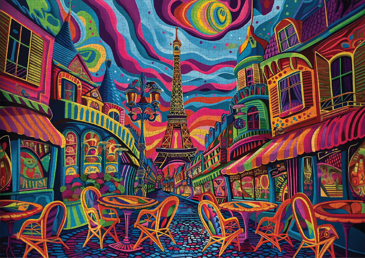 Parisian Prism 1000 Piece Jigsaw Puzzle | Trippy Puzzle Co - Jigsaw Puzzles - The Puzzle Center