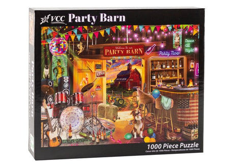 Party Barn 1000 Piece Jigsaw Puzzle | Vermont Christmas Co - Jigsaw Puzzles - The Puzzle Center