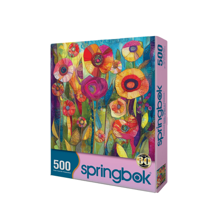 Patchwork Petals 500 Piece Jigsaw Puzzle | Springbok Puzzles - Jigsaw Puzzles - The Puzzle Center