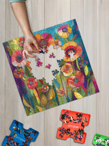 Patchwork Petals 500 Piece Jigsaw Puzzle | Springbok Puzzles