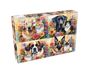 Paw - Fect Pairs 1000 Piece Jigsaw Puzzle | Delfy Puzzles - Jigsaw Puzzles - The Puzzle Center