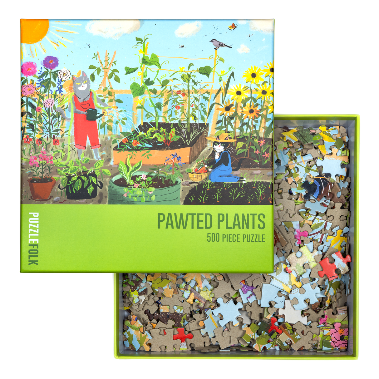 Pawted Plants 500 Piece Jigsaw Puzzle | Puzzlefolk - Jigsaw Puzzles - The Puzzle Center