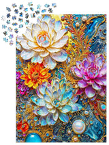 Pearlescent Waterlilies 1000 Piece Jigsaw Puzzle | Enjoy Puzzles - Jigsaw Puzzles - The Puzzle Center