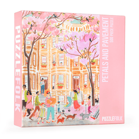 Petals and Pavement 500 Piece Jigsaw Puzzle | Puzzlefolk - Jigsaw Puzzles - The Puzzle Center